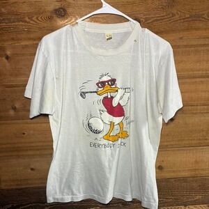 1988 Las Vegas Ostrich Golfing white T-Shirt